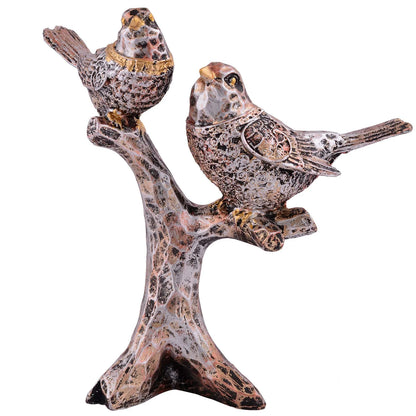 Bird Couple on Tree – Handcrafted Resin Showpiece for Home & Garden Decor | FunkiIndia