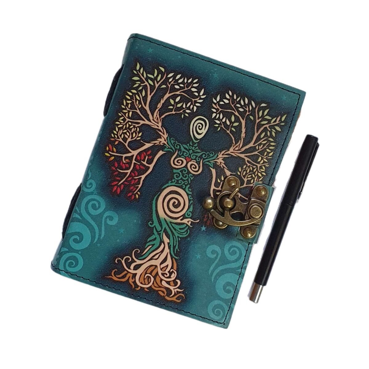 Goddess Tree of Life Leather Diary