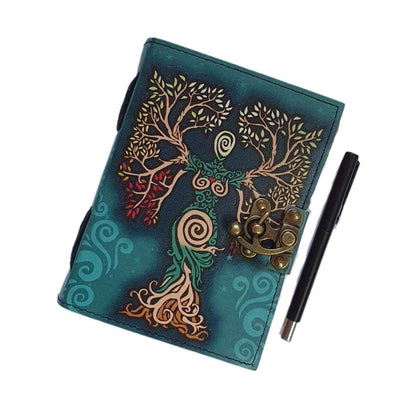 Goddess Tree of Life Leather Diary